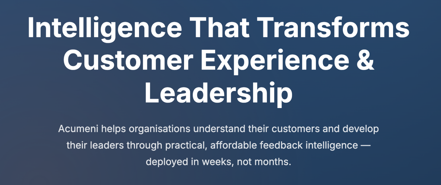 Acumeni for CX & HR Managers